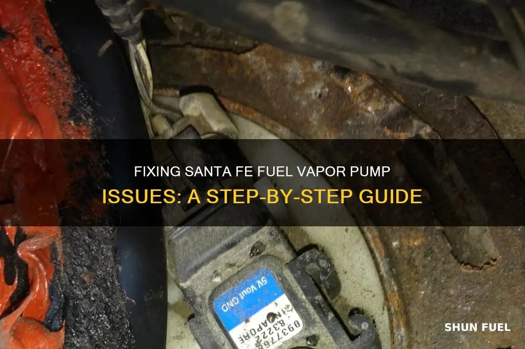 how to fix santa fe fuel vapor in pump