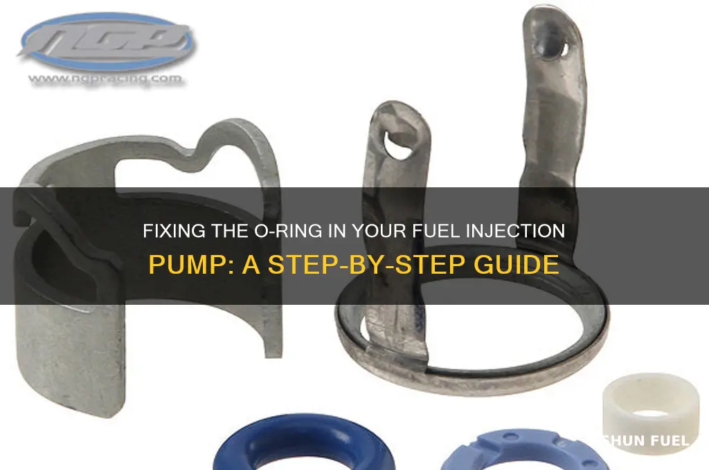 how to fix the o ring in fuel injection pump
