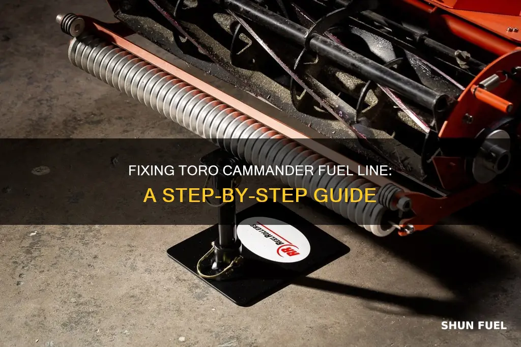 how to fix toro cammander fuel line