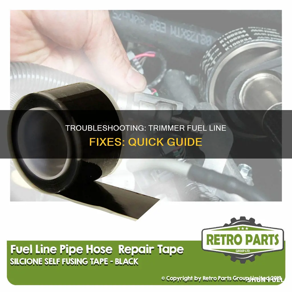 how to fix trimmer fuel line