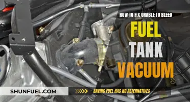 Fixing Fuel Tank Vacuum Issues: A Step-by-Step Guide