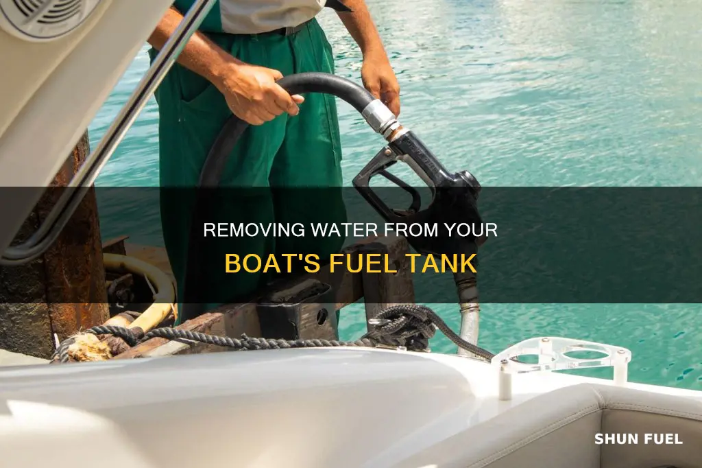 how to fix water in fuel tank for boats