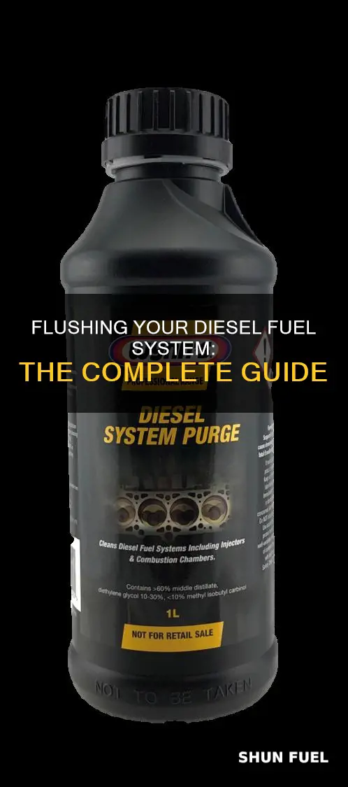how to flush a diesel fuel system