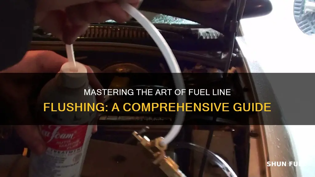 how to flush a fuel line