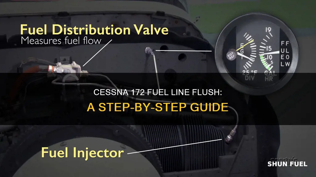 how to flush fuel lines cessna 172