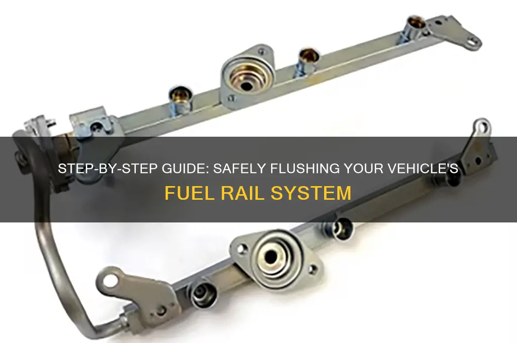 how to flush fuel rail