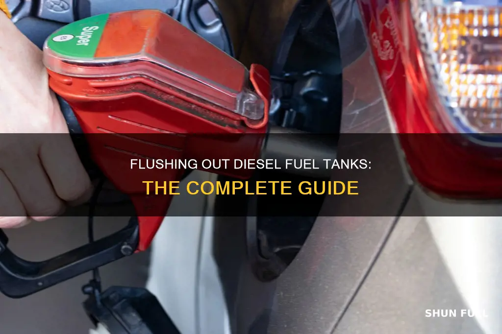 how to flush out a diesel fuel tank