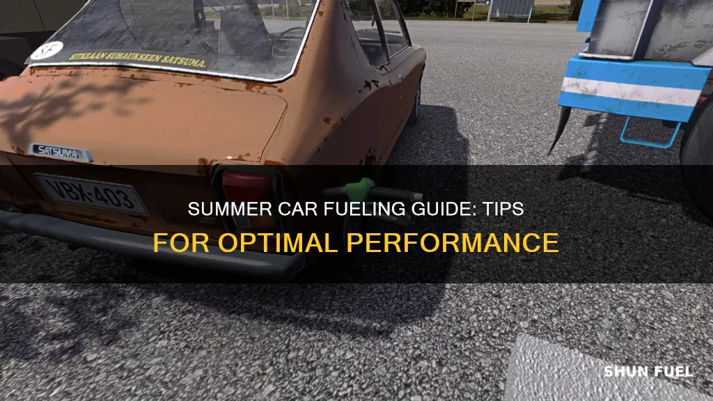 how to fuel a car my summer car