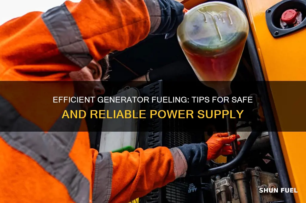 how to fuel a generator