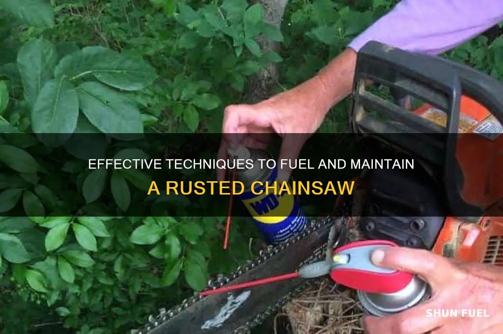 how to fuel chainsaw rust