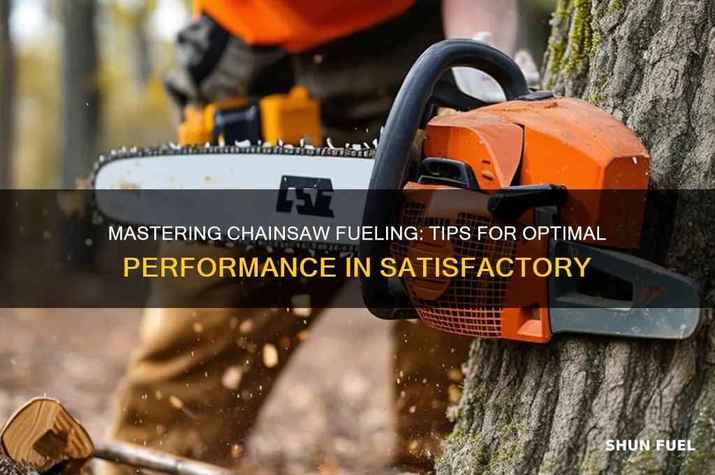 how to fuel chainsaw satisfactory