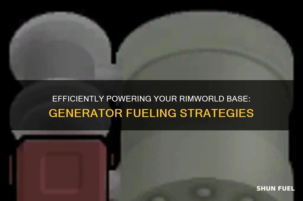 how to fuel generator rimworld