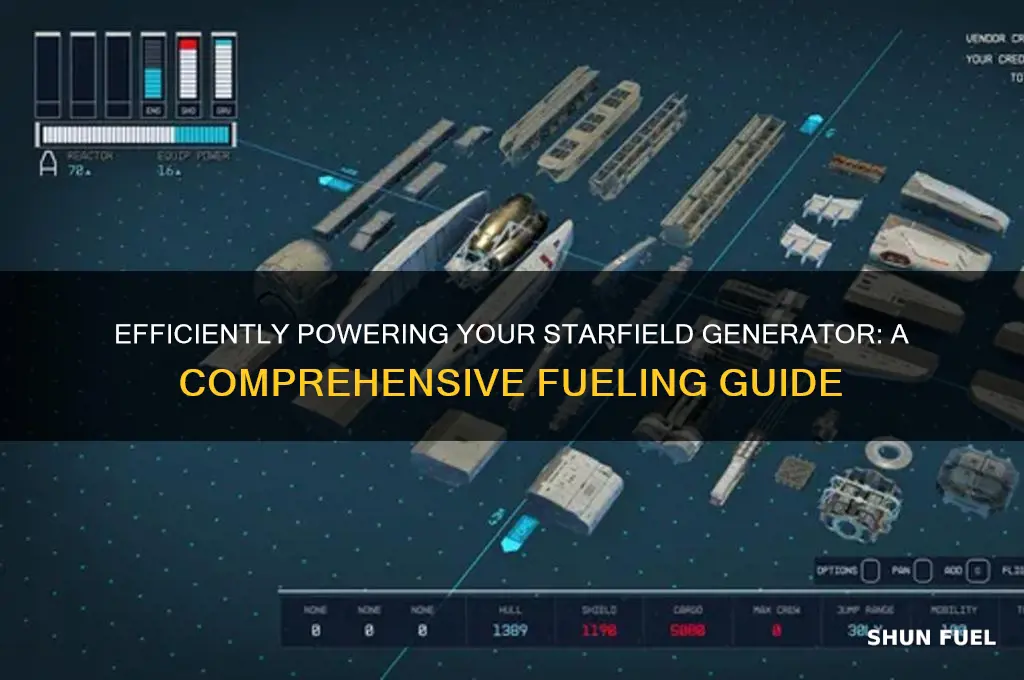 how to fuel generator starfield