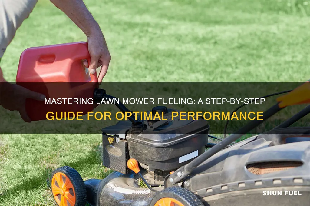 how to fuel lawn mower