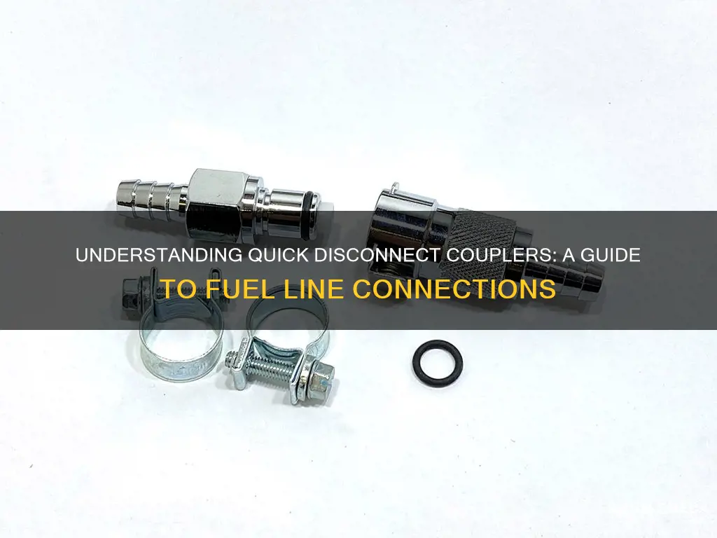 how to fuel line quick disconnect couplers work