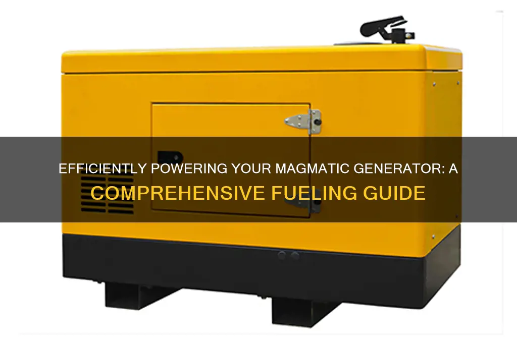 how to fuel magmatic generator