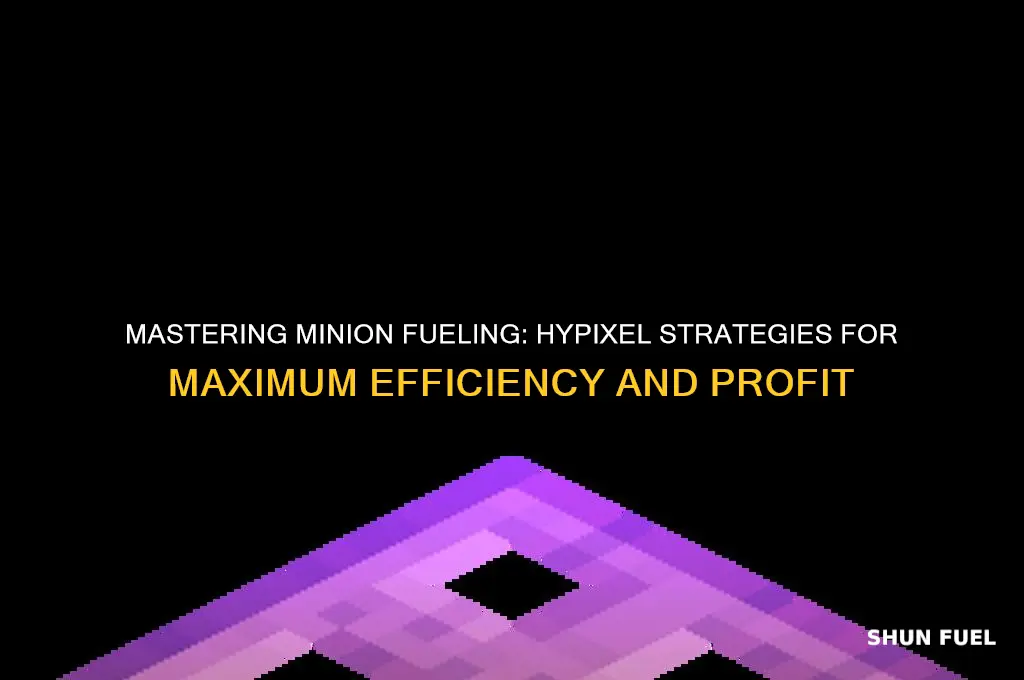 how to fuel minion hypixel