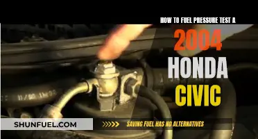 Testing Fuel Pressure in a 2004 Honda Civic