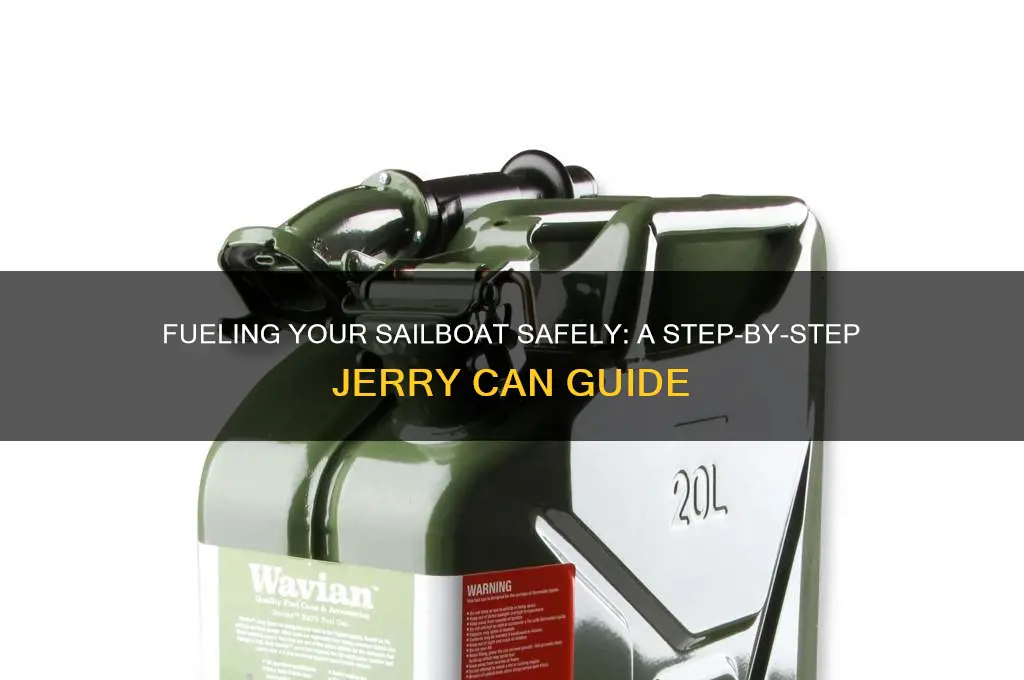 how to fuel sailboat from jerry can