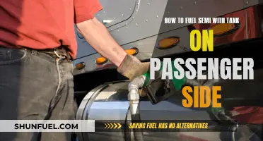 Fueling a Semi: Tank on Passenger Side