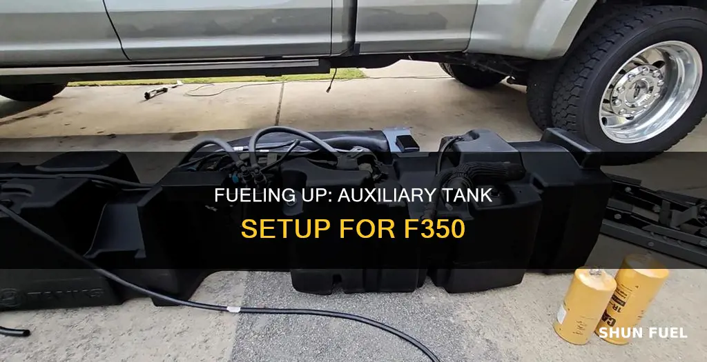 how to fuel tank with auxillary tank f350