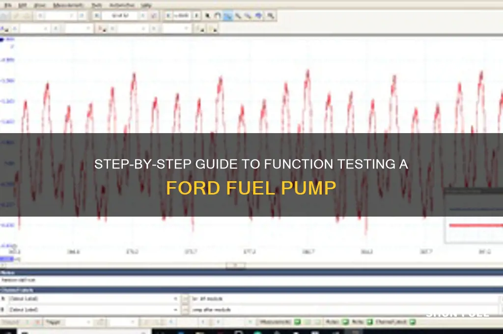how to function test a ford fuel pump