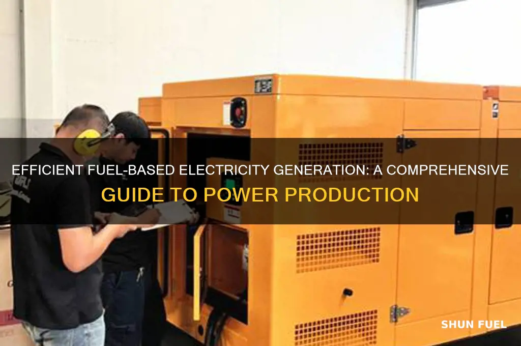 how to generation electricity using fuel