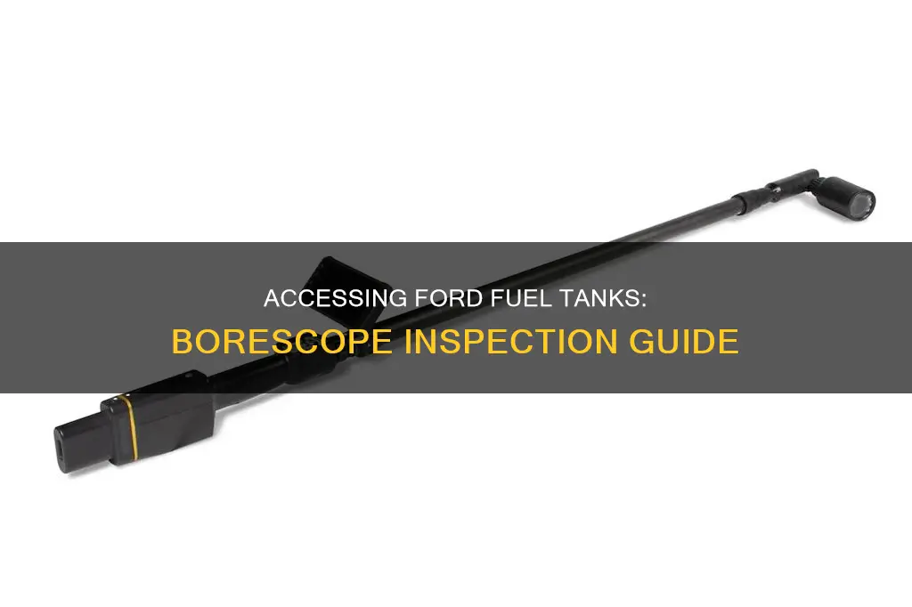 how to get a borescope into a ford fuel tank