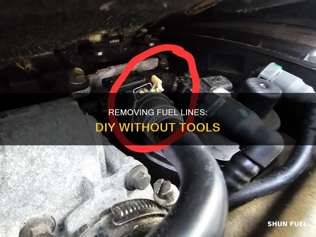 how to get a fuel line off without tool