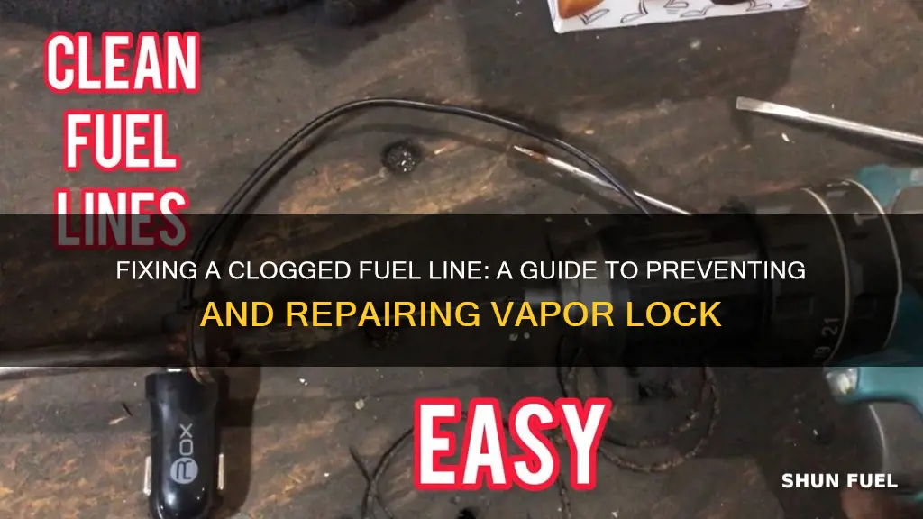 how to get a vapor locked fuel line working