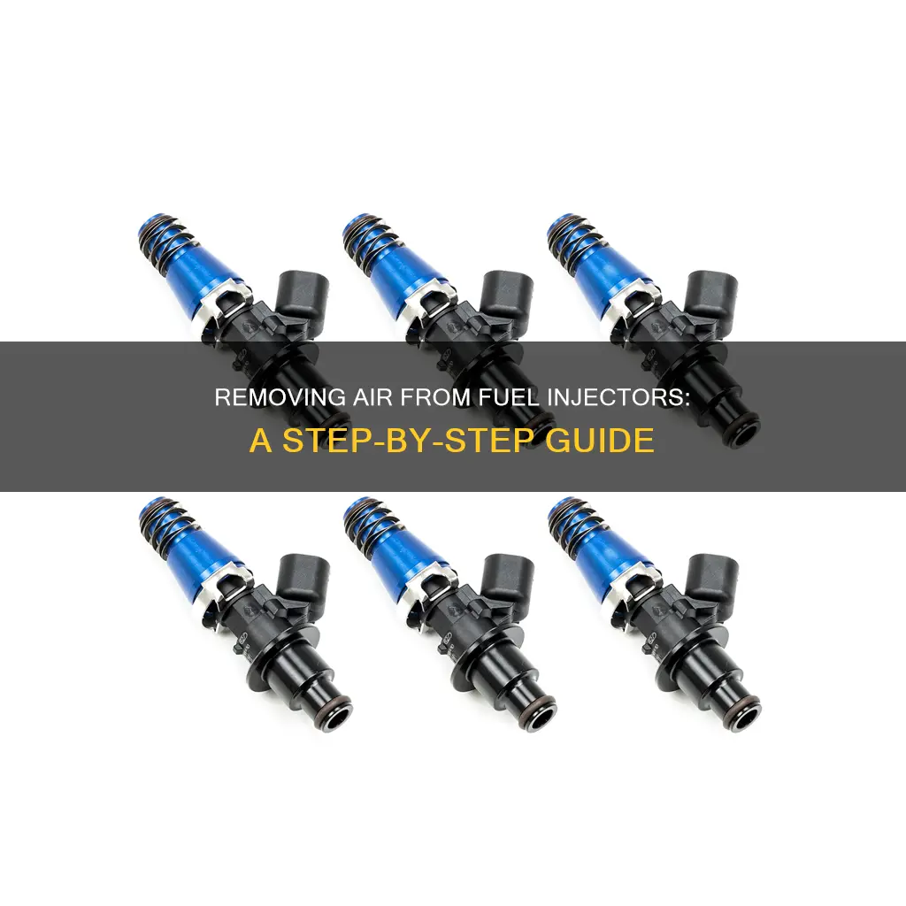 how to get air out of fuel injectors