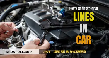 Removing Air from Fuel Lines: A Guide for Car Owners