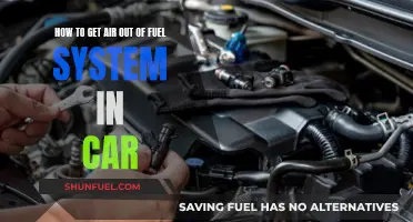 Removing Air from Your Car's Fuel System