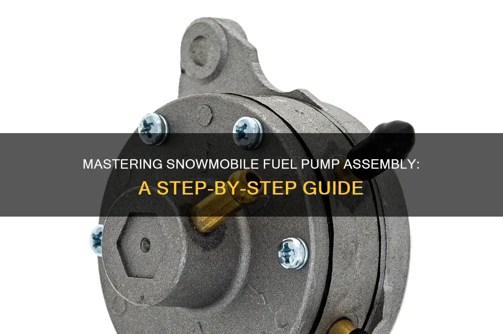 how to get assemble in snowmobile fuel pump