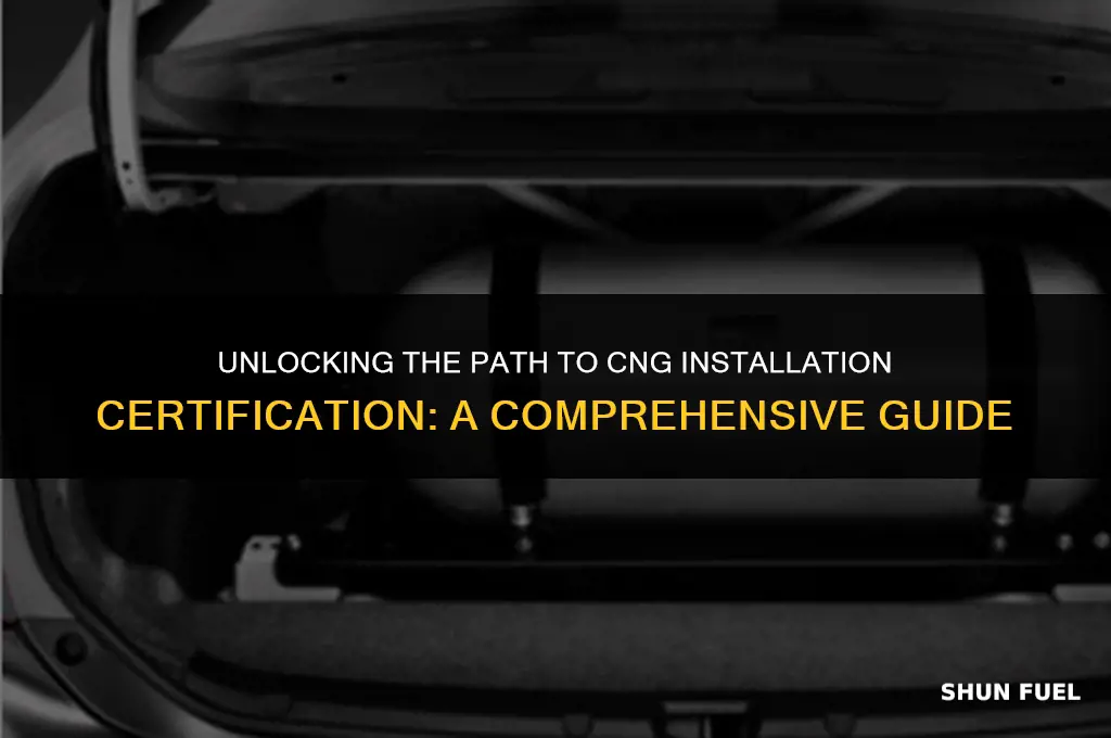 how to get certified for cng installation
