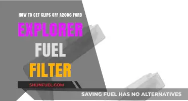 Removing Fuel Filter Clips from a 2006 Ford Explorer