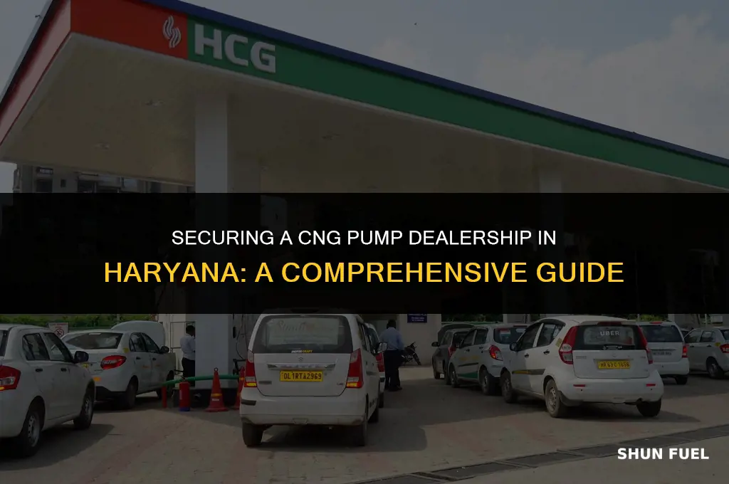 how to get cng pump dealership in haryana