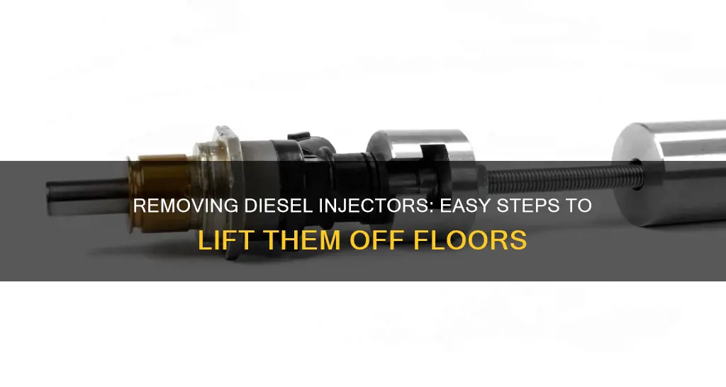 how to get diesel fuel injector off the floor