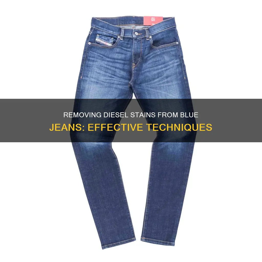 how to get diesel fuel out of blue jeans