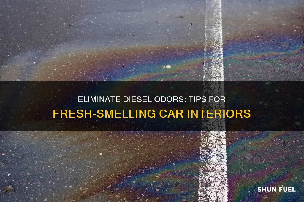 how to get diesel fuel smell out of car