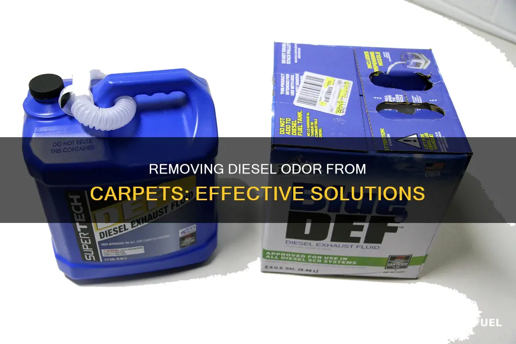 how to get diesel fuel smell out of carpet