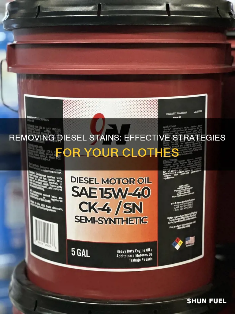 how to get diesel fuel stain out of clothes