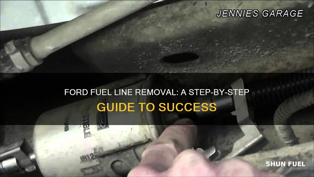 how to get ford fuel lines off