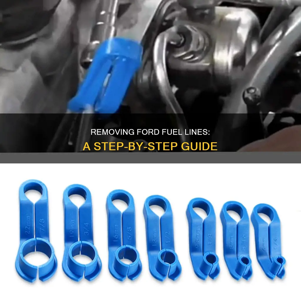 how to get ford fuel lines off