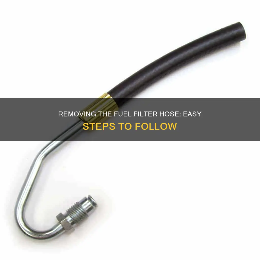 how to get fuel filter hose off