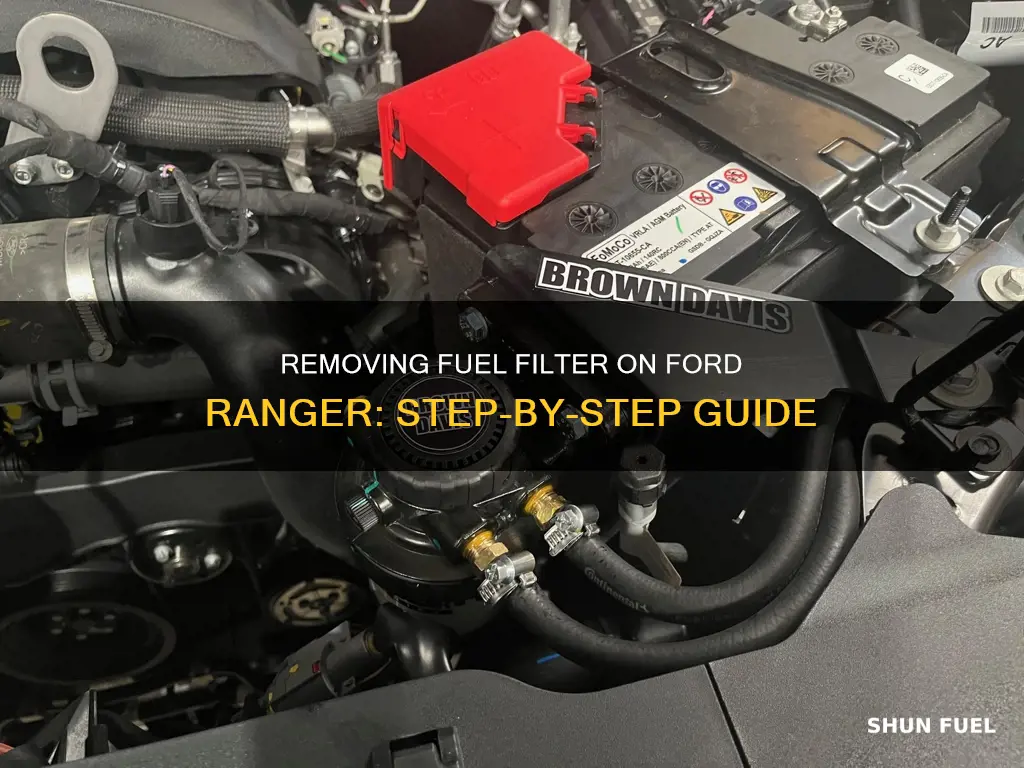how to get fuel filter off ford ranger