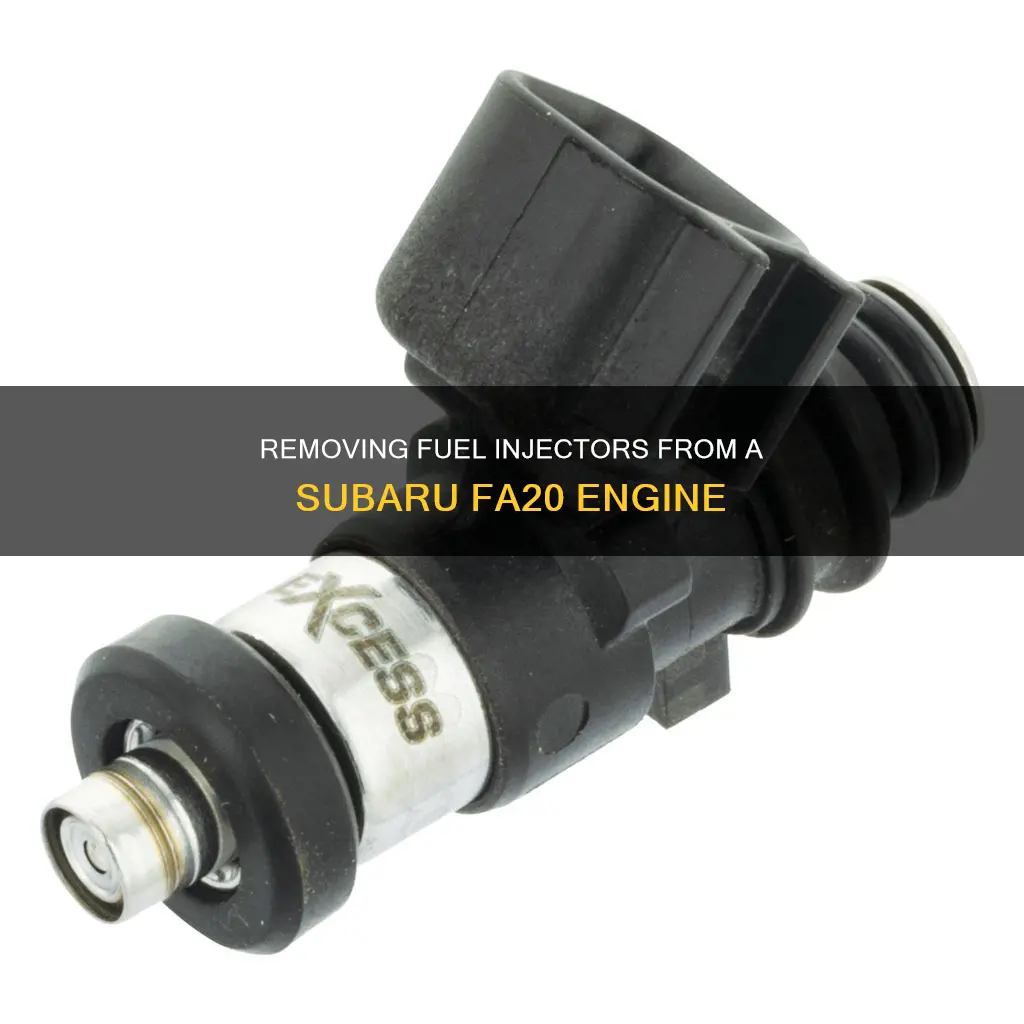 how to get fuel injectors out of a subaru fa20