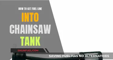 Accessing Your Chainsaw's Fuel Tank: A Step-by-Step Guide