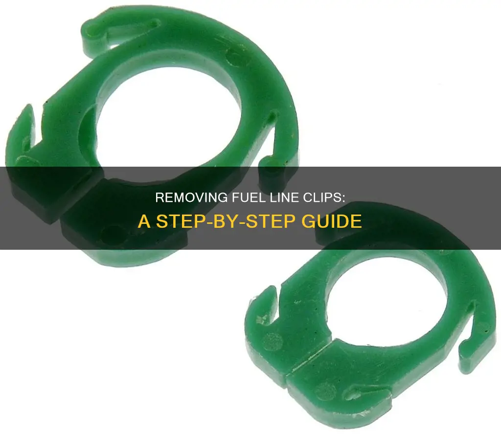 how to get fuel line plastic clips off filter