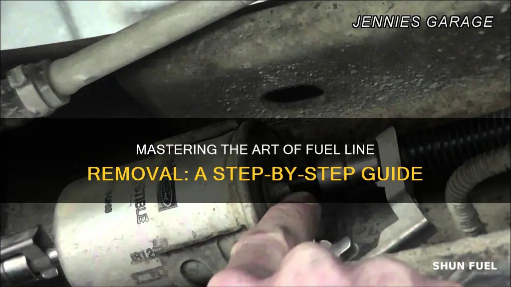 how to get fuel lines off filter